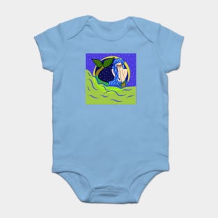 Mermaid shy Baby Bodysuit